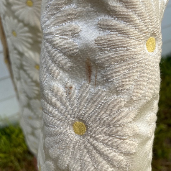 Neiman Marcus Embroidered Daisy Coat - Vintage! - Picture 6 of 6